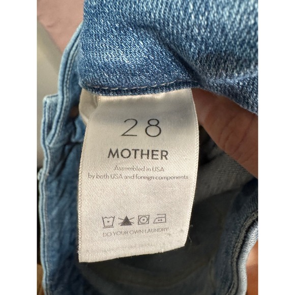 Mother Denim The Looker Two Step Ankle‎ Fray Skinny Jeans in Kiss and Makeup 28 - Picture 7 of 10